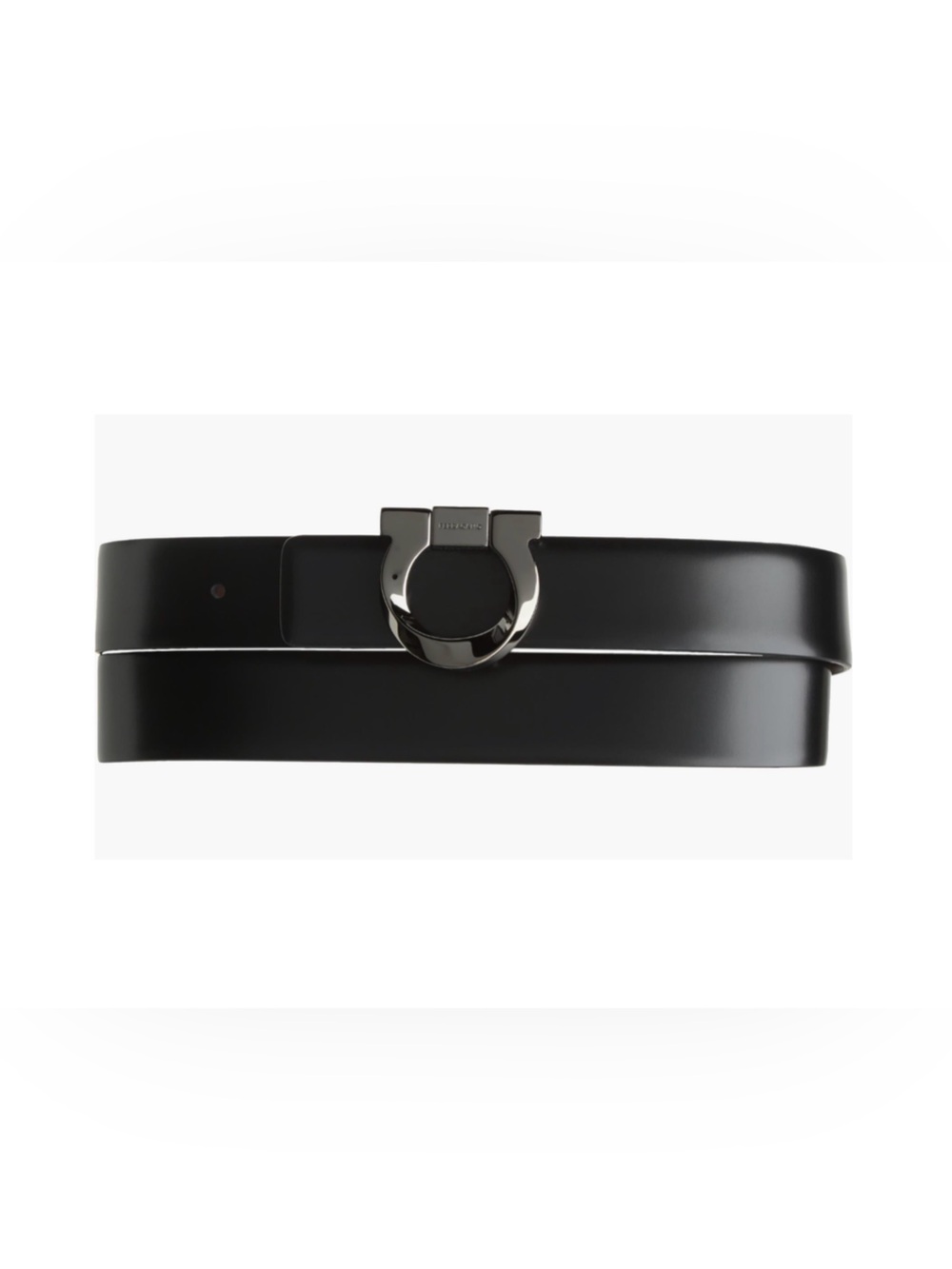 Ferragamo Men’s Gancini Reversible Leather Belt Size 90 Cm/36 In
